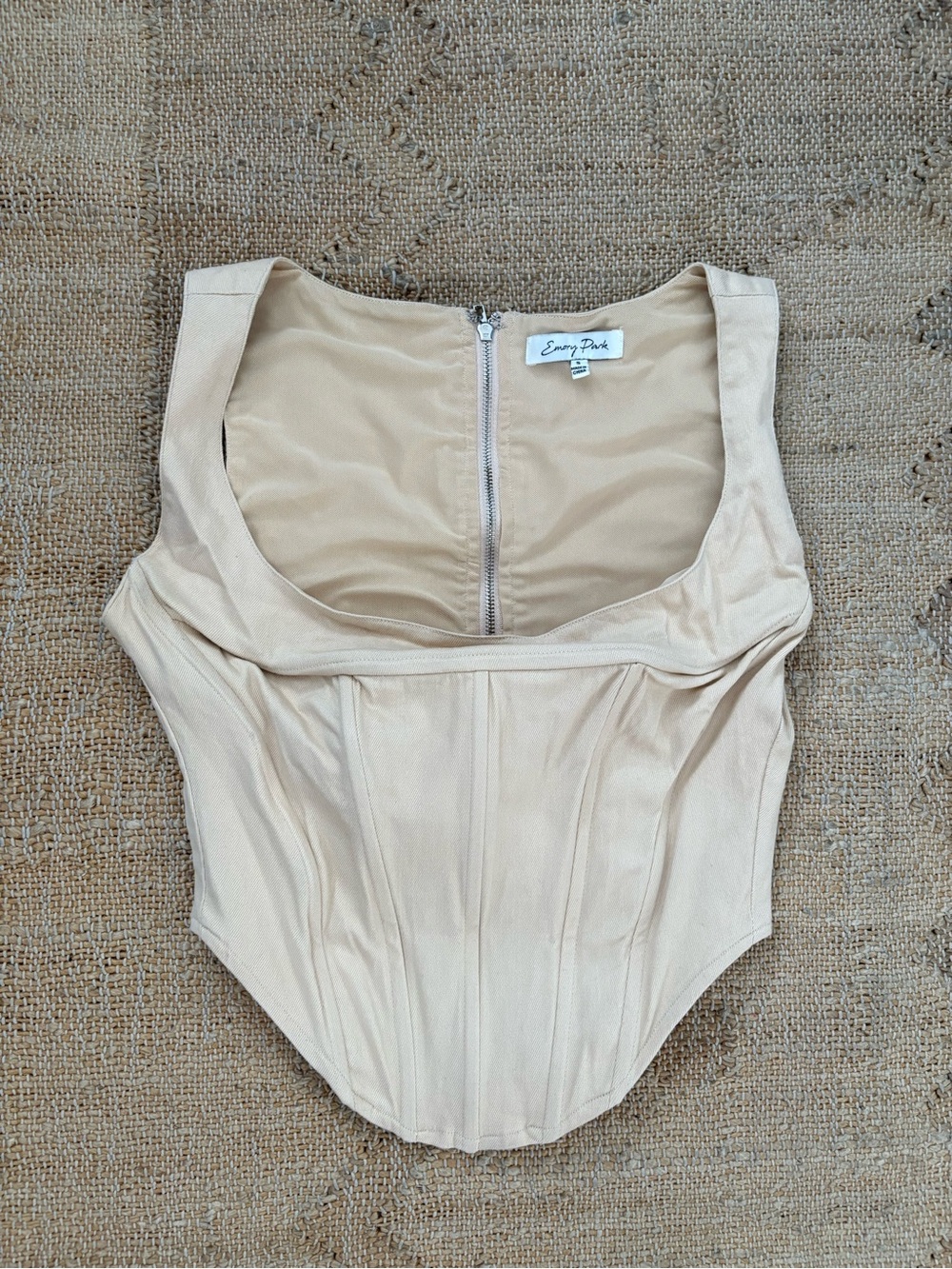 emory park Nude Corset-Style Bodysuit
